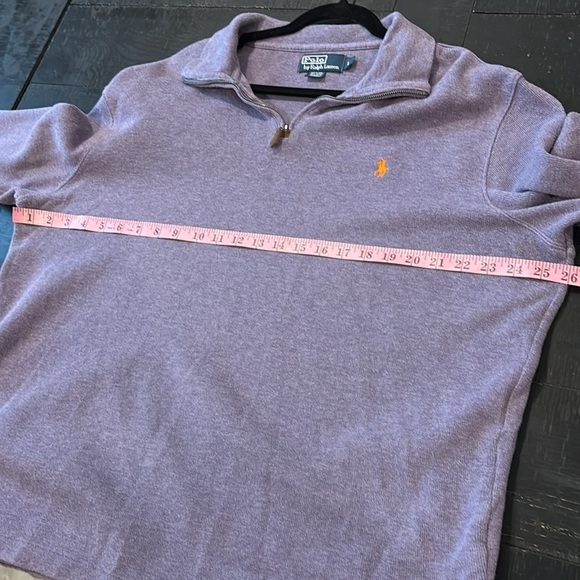 Vintage Polo Ralph Lauren Purple Quarter-Zip Pullover Size Large - Picture 6 of 10